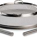 Solo Stove Bonfire Shield - Durable Stainless Steel Spark Protector Mesh Screen for Fire Pits, Keeps Pops and Hot Embers Contained for Safe Outdoor Fires, Includes Shield Removal Tools