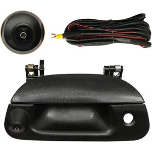 Backup Camera Tailgate Door Handle, Compatible with 1997-2003 Ford F-150, 1999-2007 Ford F-250 F-350 F-450 F-550, 2001-2005 Ford Explorer, 2001-2003 Ford LOBO, Rear View Reverse Camera, Back up Camera (Black)