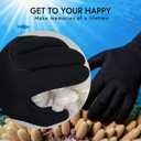 Dizokizo Neoprene Gloves Men Women,3mm Five Finger Waterproof Diving Gloves Thermal Anti-Slip Wetsuit Gloves for Kayaking Snorkeling Surfing and Other Water Sports (Black Large)