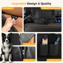 Dog Car Seat Cover for Back Seat,100% Waterproof Scratch Proof Nonslip Seat Cover,600D Heavy Duty Scratch Soft Dog Hammock for Car for Cars Trucks and SUVs