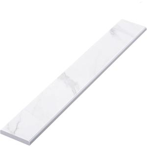 White Marble Threshold 4x36x5/8 Inch Marble Window Sill Shower Curb Top Tile Door Transition Bathroom Vanity Backsplash for Shower Pan System Jambs Fireplaces(Classic Style)