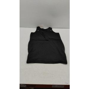 Women's Waffle Knit Belted Tank A Line High Waisted Dresses Square Neck Sleeveless Summer Short Dress, XL