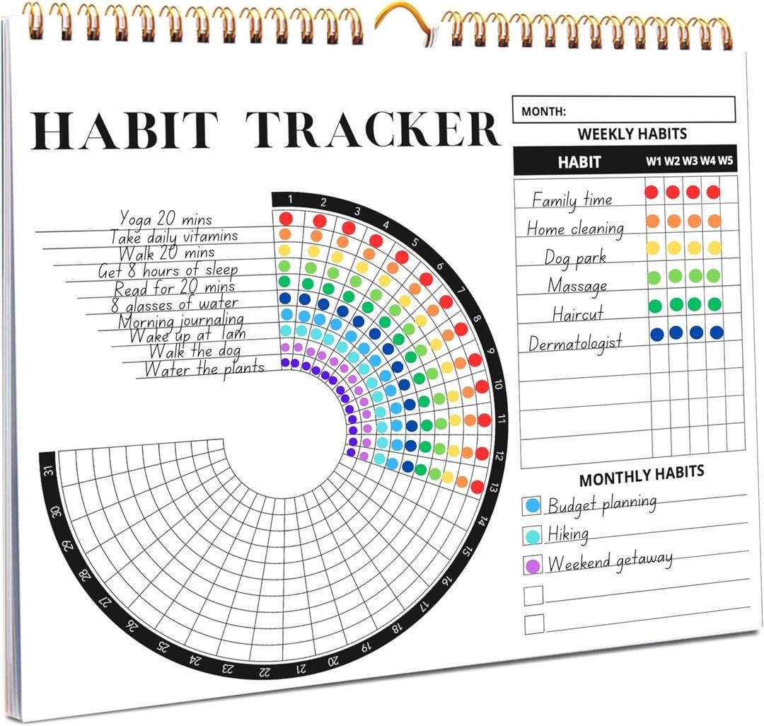Lamare 2026 Habit Tracker Calendar  Premium Daily Habit Tracker Journal and Goal Board, Workout Motivation & Productivity Tool