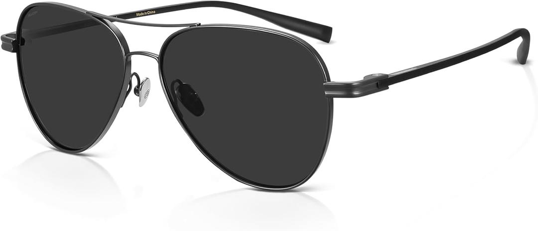Retro Trendy Aviator Sunglasses for Men Women Classic Lightweight, Exclusive Eyewear Brand of EssilorLuxottica