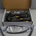 Aolemi Bathroom Faucets 3 Hole,8 Inch Widespread Waterfall Bathroom Sink Faucet,2 Handles Vanity Faucet with Pop-up Drain and Supply Hose,Matte Black