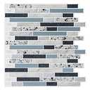 LONGKING 10-Sheet Self-Adhesive Peel and Stick Backsplash for Kitchen, Vinyl Decorative Tiles (Terrazzo)