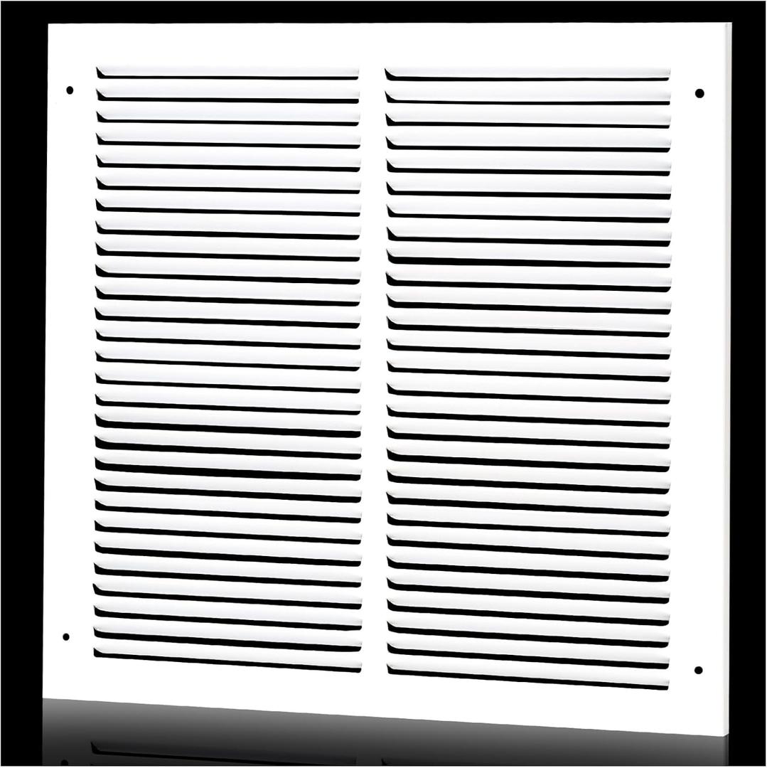 14 x 14 Inch Duct Opening Return Air Vent Cover for Wall or Ceiling, Return Air Grille HVAC AC Wall Air Return Vent Cover HVAC Cold Air Grill Without Filter Housing,Outer Dimension:15.75"WX15.75"