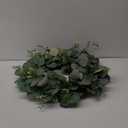 Eucalyptus Wreaths for Front Door 20", Handmade Green Leaves Wreath for Summer, Spring and All Seasons, Greenery Floral Wreath for Wall and Outside