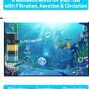 AquaMiracle Aquarium Filter 3-Stage in-Tank Filter Internal Fish Tank Filter Turtle Filter for 70-100 Gallon Fish Tanks with Dual Water Outlet & Aeration