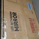 TokeShimi 24"x 30" Bathroom Mirror Backlit with Gold Frame, Dimmable Backlight LED Lighted Vanity Mirror with Shatter-Proof, Memory, 3 Colors, Anti-Fog Mirror with HD Tempered Glass