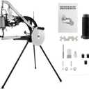 IRONWALLS Leather Cobbler Manual, Heavy Duty Hand Shoe Repair Mending Sewing Machine with Needles, Leather Stitching Sewing Machine for Canvas Cotton Linen, Bags, Cloths, Tents (Black)