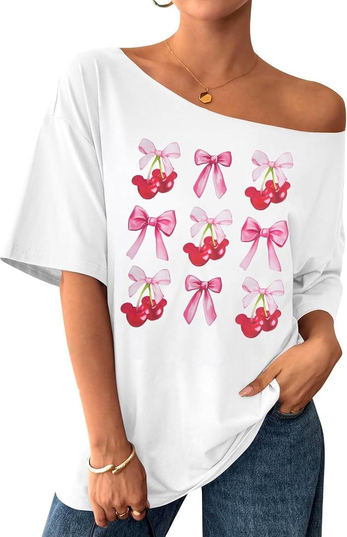 Oversized Jersey Shirts for Women - V Neck Baseball/Football Jerseys Shirt Team Number Y2k Streetwear Tee Tops (White, L)