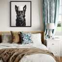 2 x Belgian Malinois Funny Bathroom Unframed Wall Art Print Poster, Dog Pet Lover Picture Painting Artwork Bedroom Living Room Office Dining Room 150B (Belgian Malinois Funny Bathroom, 20"L x 16"W, Unframed)