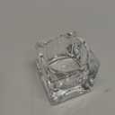 Clear Glass Tealight Candle Holder, Square Candle Holder Set of 8, Table Centerpiece for Ceremony, Event,Wedding, Party Decor