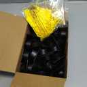 Qunclay 60 Pieces Mini Graduation Cap Hats Plastic Grad Cake Supplies Cover Toppers for Graduation Party Decorations (Black, Gold)