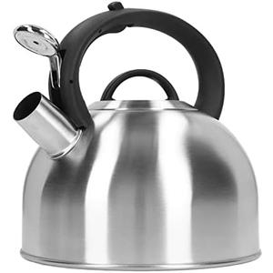 3L Stainless Steel Whistling Tea Kettle, Fast Heating, Anti Scald Handle, Whistle Alert, Large Capacity for Home Use