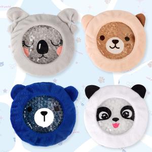 Boo Boo Ice Packs for Kids w/Ultra Soft and Fun Sleeves | Kids Ice Packs for Boo Boos with Cover | Hot and Cold Therapy Reusable Ice Packs for Injuries Kids 3-Pack (Panda)