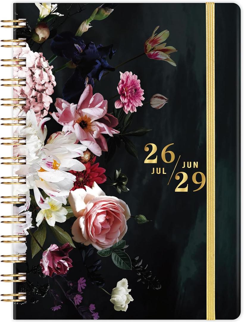 2026-2029 Monthly Planner/Calendar - 3 Year Monthly Planner 2026-2028, JULY. 2026 - JUNE. 2029, 6.3" 8.4", 3 Year Calendar with Tab, Back Pocket, Twin-Wire Binding, Premium Paper, Note Pages