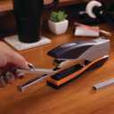 Swingline Stapler, 40 Sheet Capacity, Optima 40, Jam Free, Reduced Effort, Soft Grip, Metal, Orange and Gray