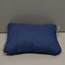 Pro Goleem Small Pillow 11x6x2.5 for Travel and Camping with Name Tag Mini Tiny Pillow for Room Couch Sofa Chair and Outdoor Car Air Nap Neck Lumbar Knee Rest Pillows, Navy Blue
