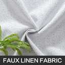 MIULEE Linen Texture Curtains for Bedroom Solid 100% Blackout Thermal Insulated Grayish White Curtains Grommet Room Darkening Curtains/Drapes for Living Room Nursery 52x96 Inch (2 Panels)