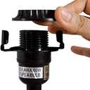6" Lamp Shade Harp Holder and E26 Light Base UNO Fitter Adapter Converter Finial Set,for Table and Floor Lamps