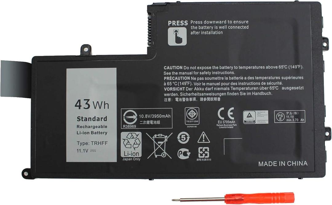 TRHFF P39F P49G Notebook Battery for Dell Inspiron 14 15 5000 15-5547 5547 5548 5545 5542 5447 5445 5448 DFVYN P39F 58DP4 VVMKC Latitude 14 3450 15 3550 0PD19 1V2F6 1WWHW 5MD4V P51G Laptop