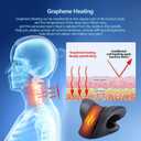 Cozyhealth Neck Stretcher for Neck Pain Relief, Heated Cervical Traction Device Pillow with Graphene Heating Pad, Neck and Shoulder Relaxer for TMJ Pain Relief and Cervical Spine Alignment (Black)