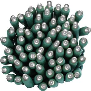 Sunnydaze 70-LED Christmas Outdoor String Lights - 5mm Wide Angle Style Bulbs - 22-Foot Lighted Length - White