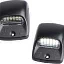 RUXIFEY LED License Plate Light Lamp Replacement Compatible with Tacoma 2005 to 2015, Tundra 2000 to 2013, 6000k White (Black)