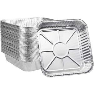 Ailelan Aluminum Pans, 8x8 Aluminum Foil Pans, 50-Pack Disposable Aluminum Pans Perfect for Cooking, Heating, Storing, Prepping Food