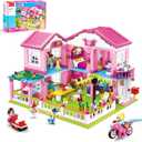 Sluban Garden Villa Friends Building Set for Girls, STEM Educational Toy Building Set Gift for Kids Ages 6+