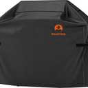 Roastove BBQ Grill Cover, 600D Heavy Duty Oxford Fabric Grill Cover for Weber, Brinkmann, Char Broil etc.(UV & Dust & Water Resistant, Weather Resistant, Rip Resistant)(64" L x 24" W x 48" H, Black)