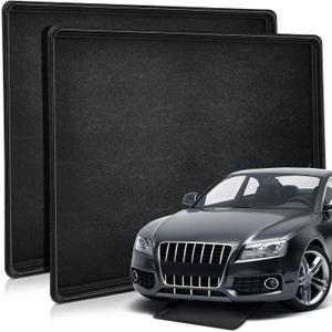 2 Pcs Auto Drip Tray Oil Drip Pan for Under Car Plastic Oil Tray Keep Garage Show Room Driveway Floor Safe and Clean from Fluid Drippings (47 x 30 Inch)