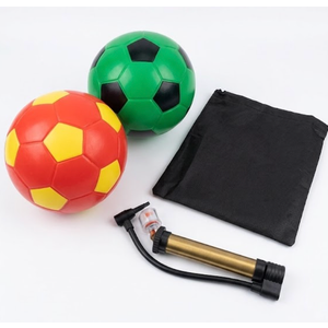 Realspring 6 Pcs Soccer Balls Bulk Official Size 3 4 5 with Pump Needle Storage Bag Soccer Balls for Youth Outdoor Training Practice Game Sport Gift Back to School (Classic)