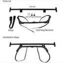 Universal Golf Bag Holder Bracket Attachment Cart Rear Seat for EZGO Club Car Yamaha US
