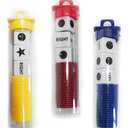 Left Right Center Dice Game Set,3 Round Tube Storage is Easy to Store, Carry Around for School Family Camping Party Picnic Game