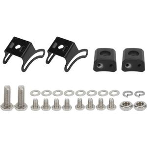 Off Road Light Bar Bracket Mounting Base Bracket2 Set Black Adjustable LED Light Bar Slide Mount Bracket Mounting Base Bracket for Off Road Vehicle Automotive Exterior