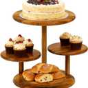 Cupcake Stand, 4 Tier Cupcake Tower Stand for 50 Cupcakes, Wood Cake Stand, Wedding Cake Stands, Cupcake Display Stand, Cup Cake Tower Stand for Birthday Anniversary Party Decoration