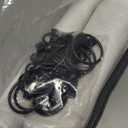 CUCRAF 100% Blackout Window Curtains 84 inches Long 2 Panels Set, Faux Linen Look Thermal Insulated Grommet Drapes, Room Darkening Curtain for Bedroom Living Room (W52 x L84 Inch, Off White)