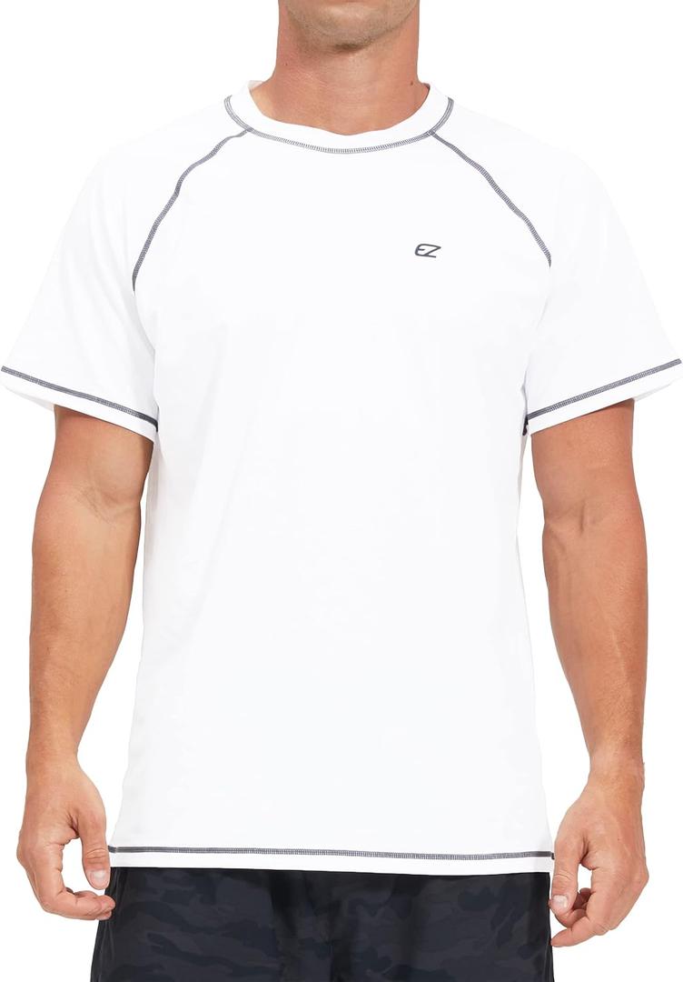 Men's Swim Shirts Rash Guard UPF 50+ UV Sun Protection T-Shirt Quick Dry Fishing Beach T Shirts (X-Large) Men's Swim Shirts Rash Guard UPF 50+ UV Sun Protection T-Shirt Quick Dry Fishing Beach T Shirts (X-Large)