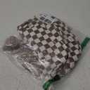 Black and White Checkered Crossbody Bag Bum Bag for Women,Spacious Checkered Purse Fanny Packs Belt Bag