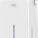 KNKA 2500 Sq.Ft Dehumidifiers for Home with Drain Hose Max 34 Pints, Dehumidifier for Basement, Bedroom, Bathroom, Large Room, Three Modes, Intelligent Humidity Control, Dry Clothes, 24HR Timer