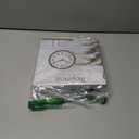 Wall Clock Silent Non-Ticking Modern Clock Battery Operated 8 Inch Small Classic Analog Decorative for Kitchen, Living Room, Office, Bedroom, Bathroom (Black)