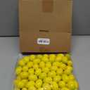 100 Pcs Mini Artificial Lemon Fake Fruit Faux Artificial Simulation Lemon Summer Realistic Kitchen Fruit Decor Lifelike Decoration for Home Kitchen Table, 1. 2 x 1. 8 Inch