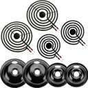 5304430149 5304430150 Black Porcelain Drip Pan Set & MP22YA Electric Range Burner Element Unit Set by Cenipar-Compatible with Frigi-daire Ken-more Cros-ley Tap-pan Range Oven/Stove
