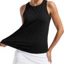 MathCat Women's Loose Fit Workout Tank Top, Racerback Quick Dry Yoga Tennis Shirts, Lightweight Athletic Sleeveless Tops, Large