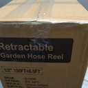 Ruvup Garden Hose Reel 1/ 2"x150ft Retractable Water Hose With Metal Bracket