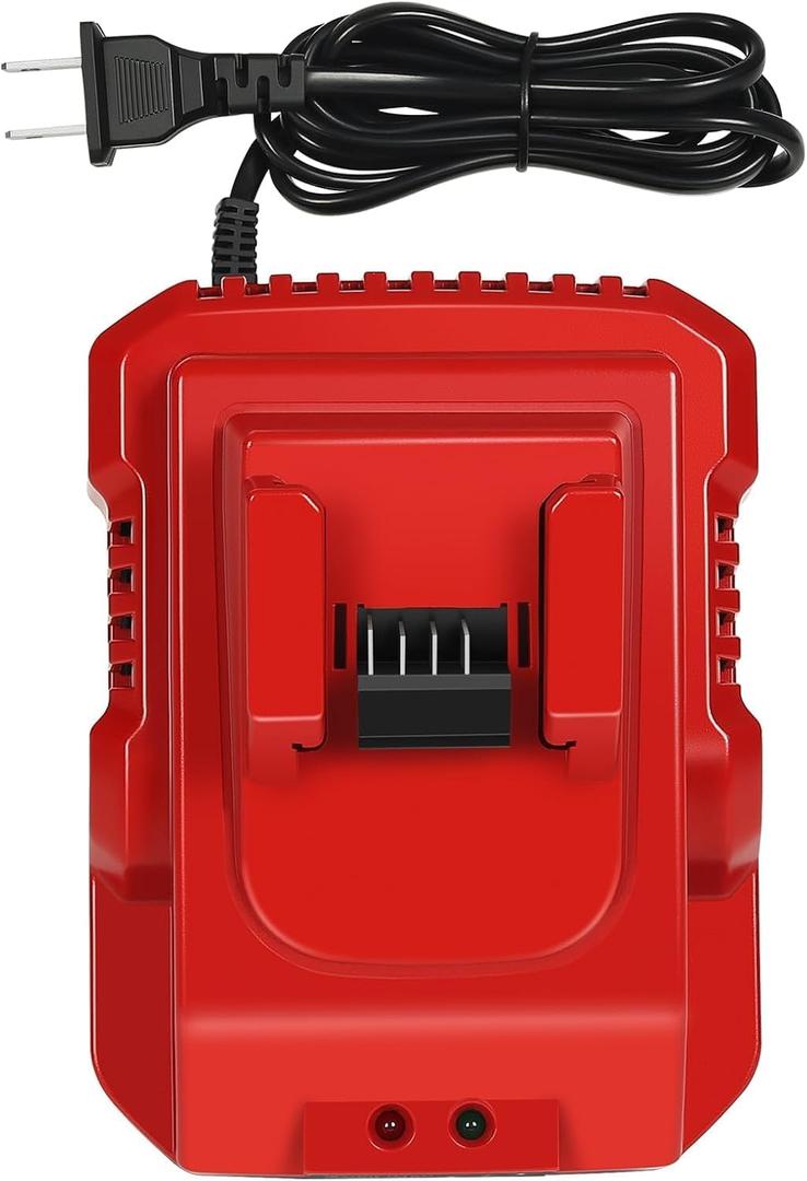 Rapid Battery Charger Station for Milwaukee M18 Charger Compatible with Milwaukee 18V Lithium Battery (Red)
