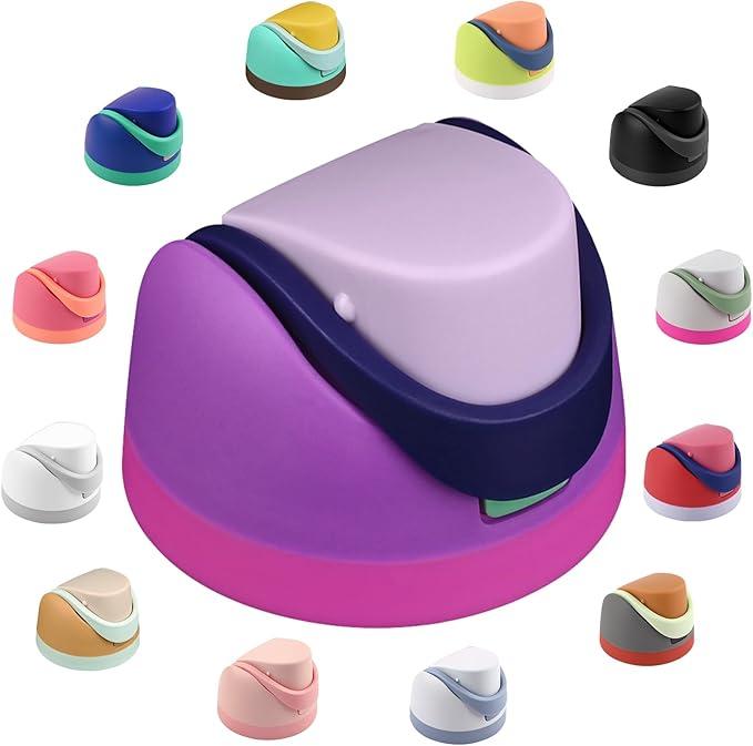 Moukiween Replacement Cap for Owala Freesip Bottle, One Button Water Bottle Top Lid Accessories Compatible with Owala Cup 16oz 24oz 32oz 40oz, BPA-Free, No Water Leakage, Pink
